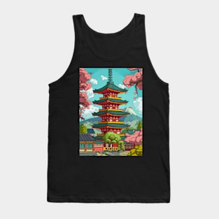 Kyoto Cartoon Style Tank Top